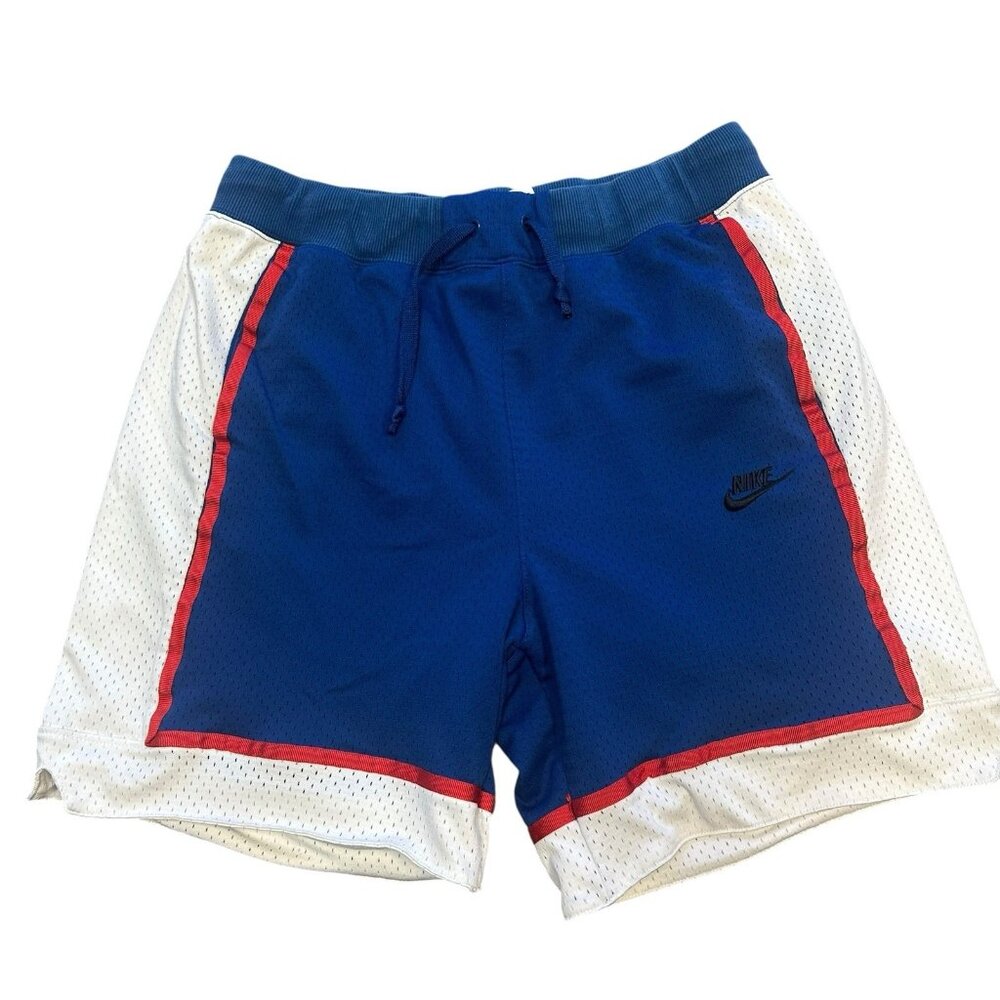 Nike Dri fit Elite Shorts Men's Size L Blue white and‎ red W/Pockets New